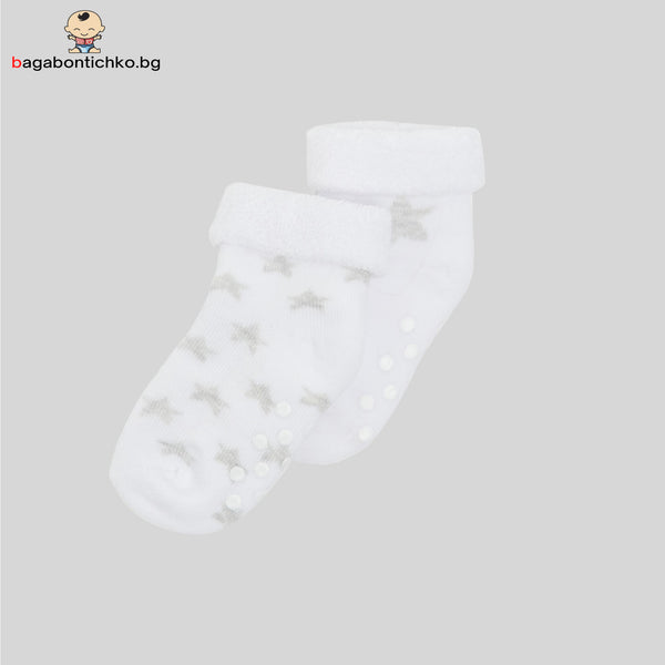 Бели хавлиени чорапи, 2 чифта