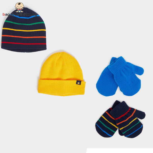 Зимни шапки и ръкавици за момче