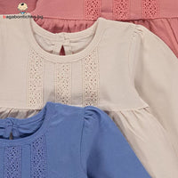 Блузи с дантела, комплект от 3 бр.
