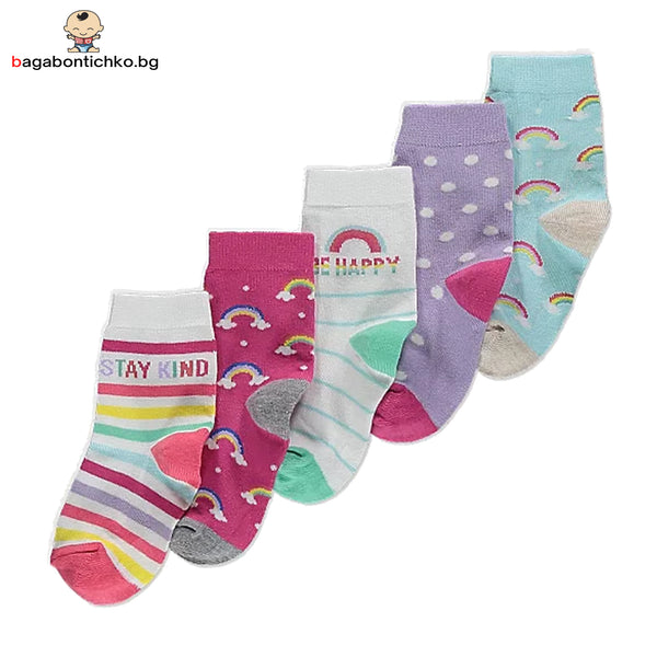 Чорапи 5 чифа, многоцветни