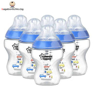 Комплект шишета с картики Tommee Tippee 6 броя 260 мл.