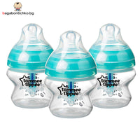 Стартов комплект антиколик шишета Tommee Tippee Advanced Anti-Colic 3 бр. 150 мл.